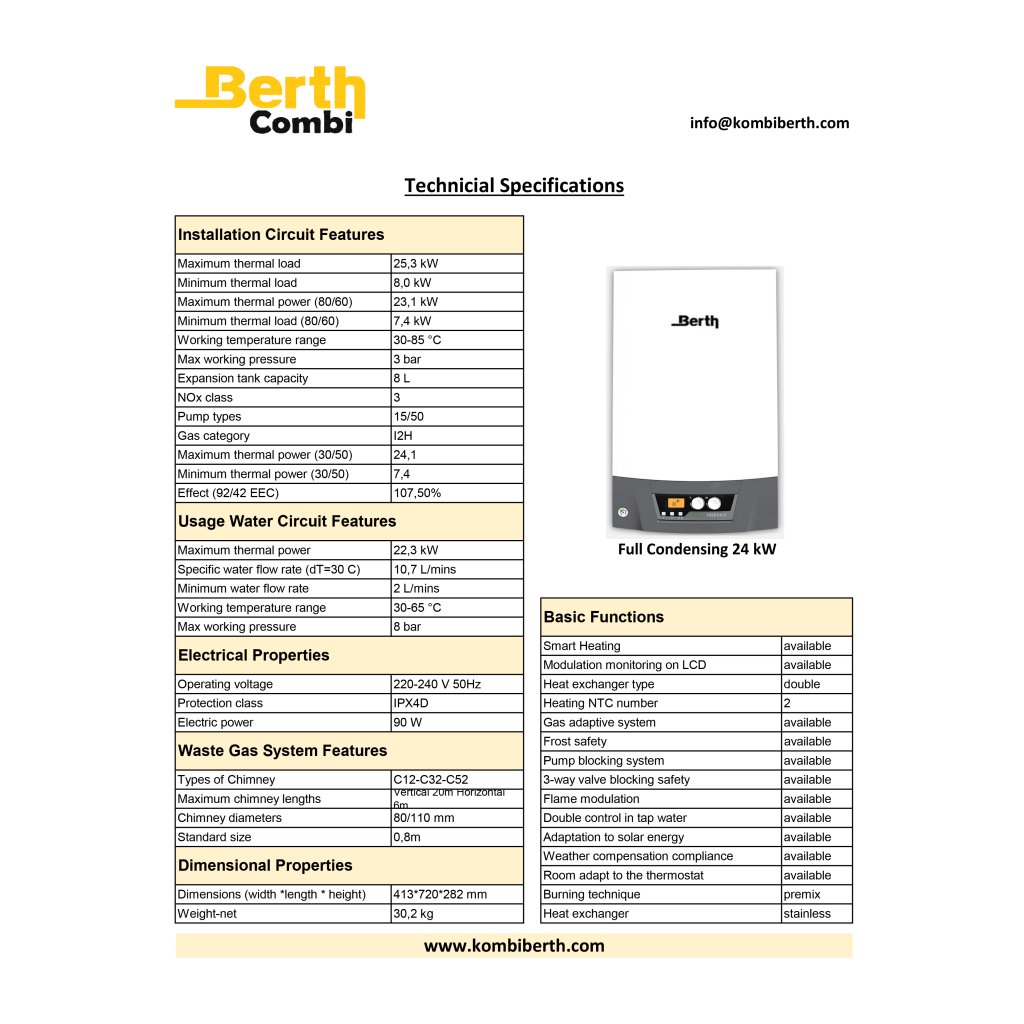 Combi Berth Technicial Specifications web2